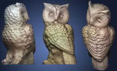 3D model Owl Sculpture 01 (STL)